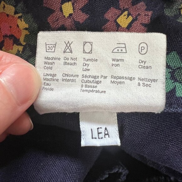 Rare Vintage ESPRIT Floral Print Pants Trousers Denim Jean Funky Rainbow 80s 90s - Picture 7 of 8